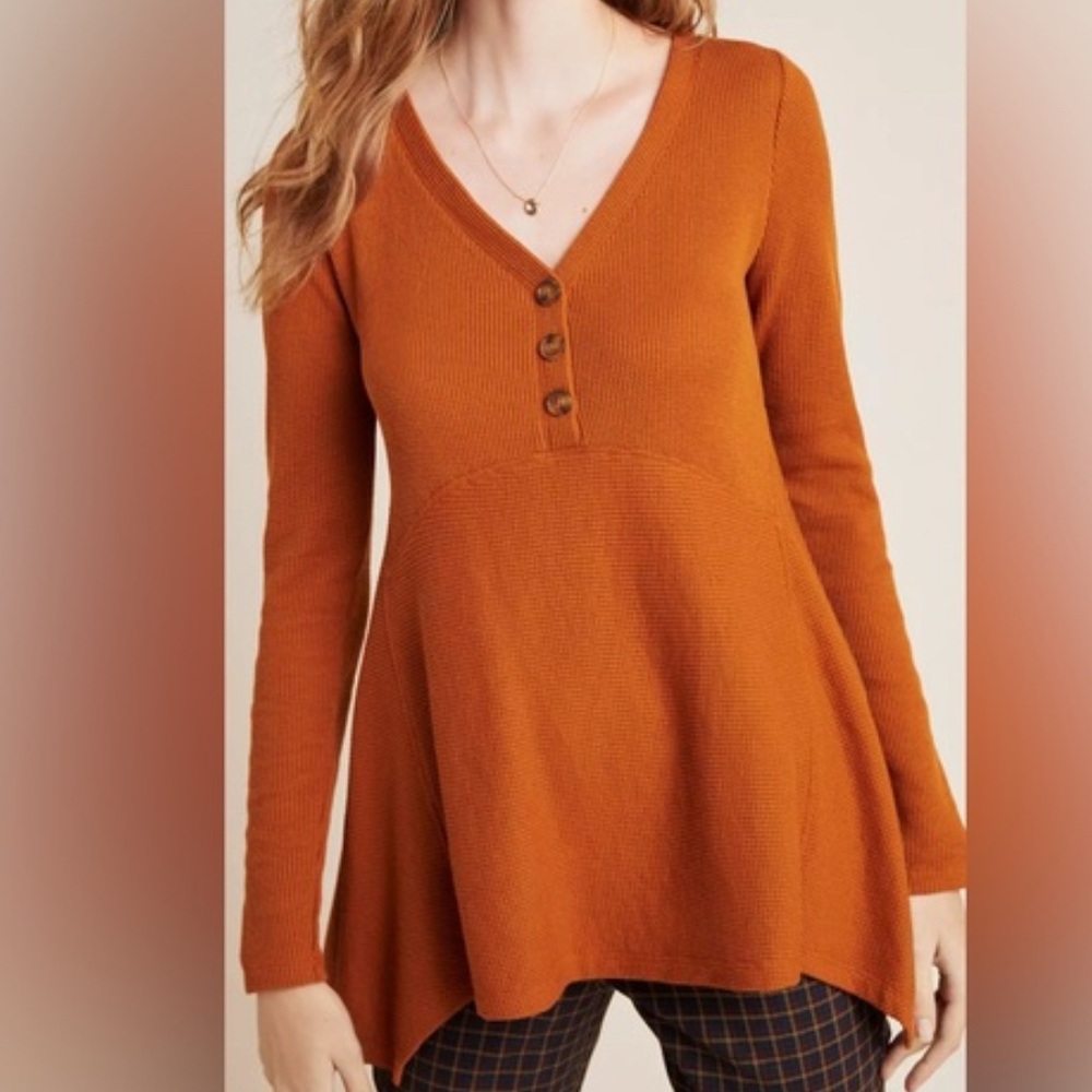 Maeve by Anthropologie Eliza Henley Babydoll Tunic top